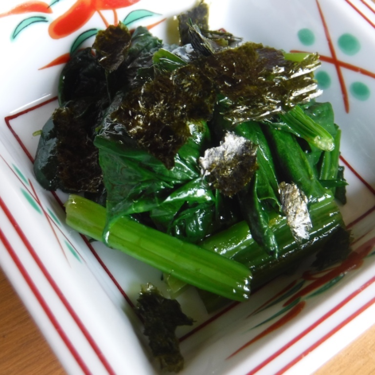 ほうれん草のオリーブオイル和え