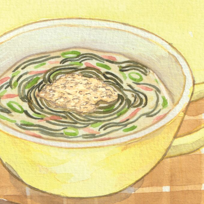 もずくと豆乳のとろとろスープ