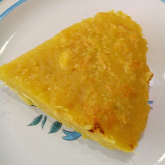 フライパンで作るさつまいもケーキ