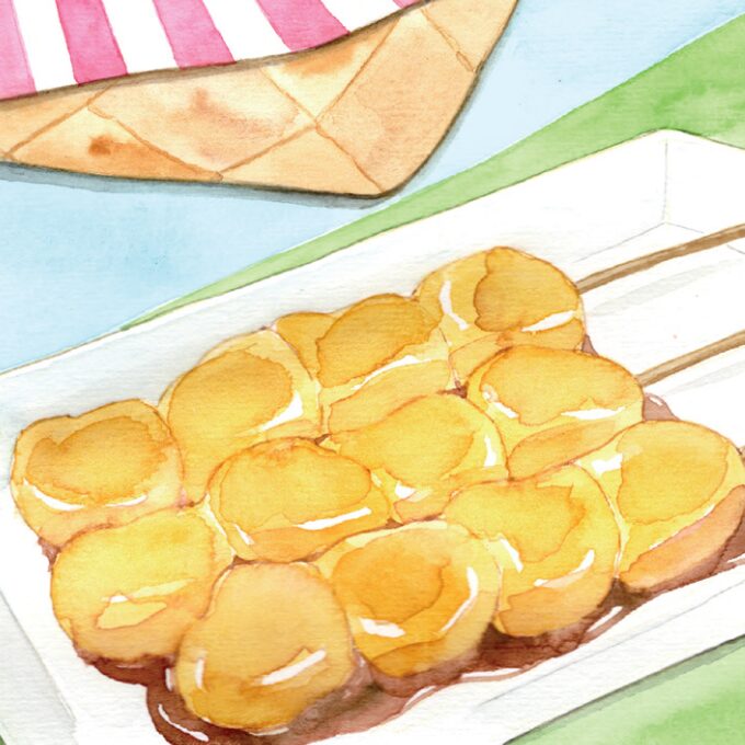 かぼちゃみたらし団子