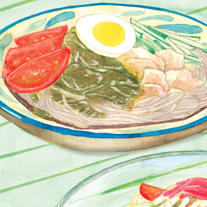 恩納村のもずくそば