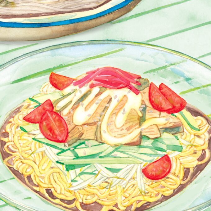 サバ缶冷やし麺